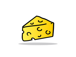 Cheese, vector, illustration,