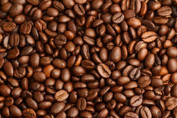 Coffee beans background