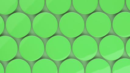 Blank green badge on green background