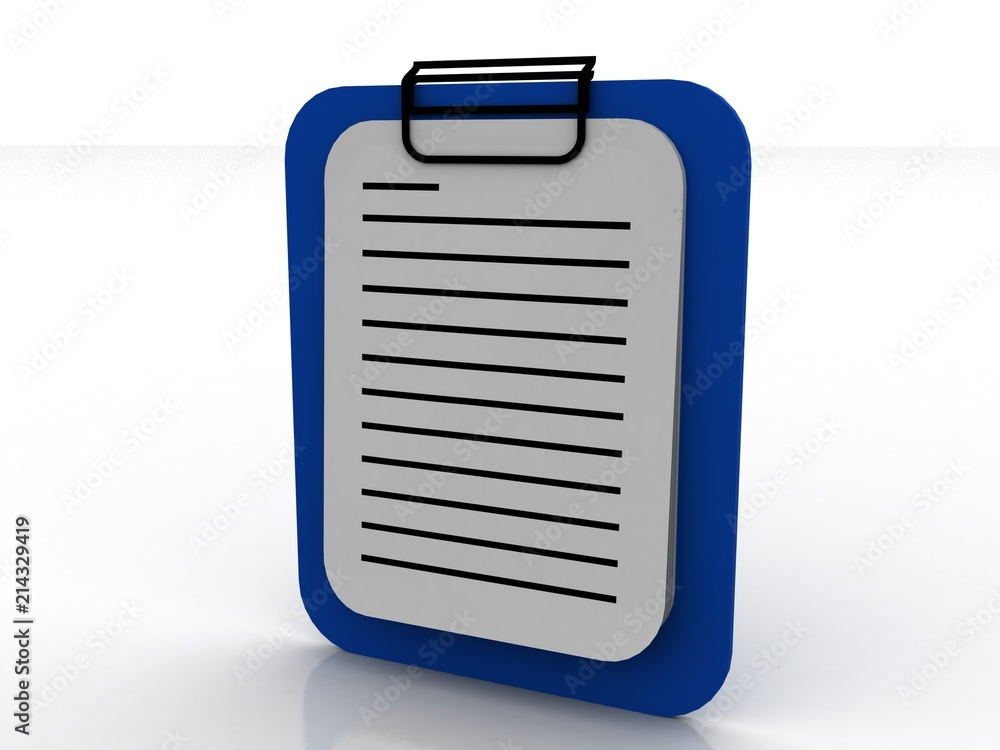 Poster 3d rendering documents