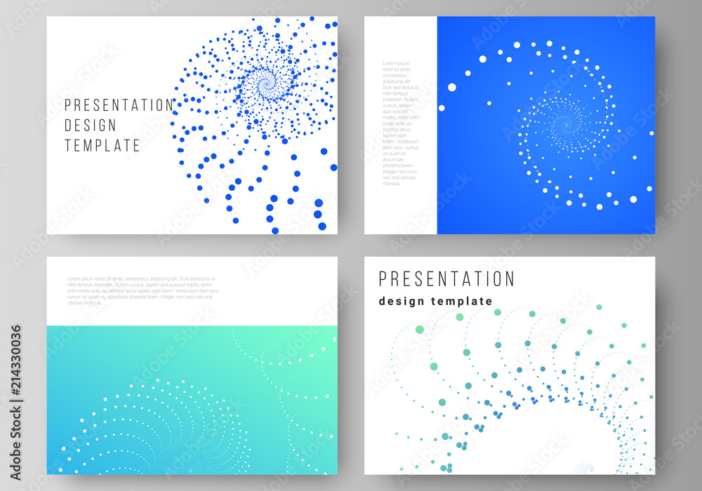 Poster the minimalistic abstract vector illustration of the editable layout of the presentation slides desi