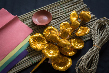 金花とお盆用品