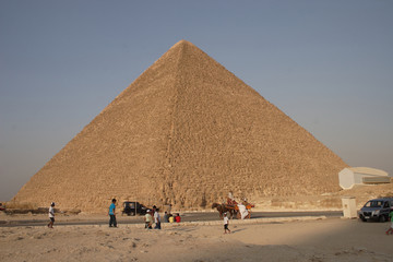 The pyramid and people
