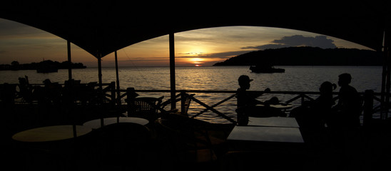 sunset along the south china sea