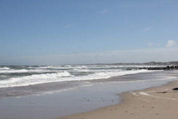 Beaches in Vorupør, Denmark.