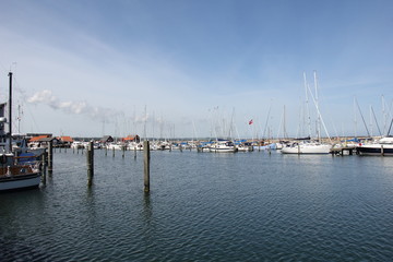 Fototapeta premium Saeby harbour, Denmark.