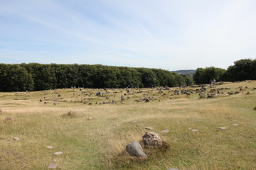 Lindholm Høje, Viking burial site, Denmark.