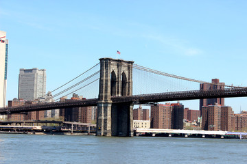 Blick auf die Brooklyn Bridge New York