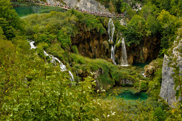 Naklejka na ściany i meble Plitvice waterfall lakes