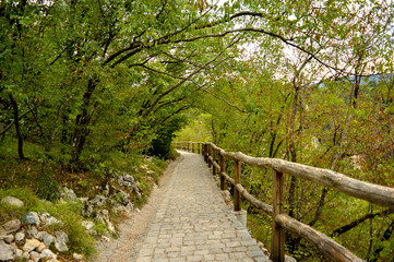 Obraz premium Plitvice waterfall lakes