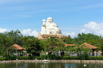 Fototapeta na wymiar Vietnam.Vungtau.Statue of monk.