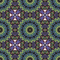 decorative seamless pattern. floral motive. vector illustration