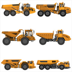 powerful articulated dump truck
