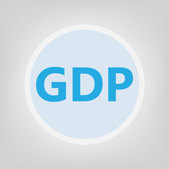 GDP (Gross Domestic Product) concept- vector illustration