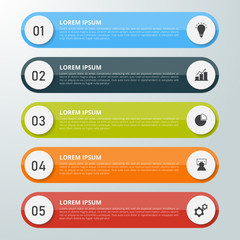 Infographic template for business, education, web design, banners, brochures, flyers, diagram, workflow, timeline. Vector illustration.