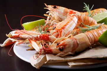 Delicious Grilled Langoustines