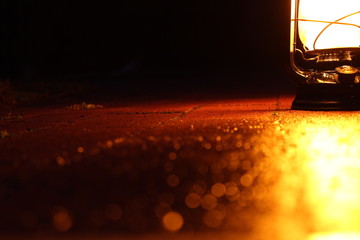 Lantern Bokeh Reflection Night