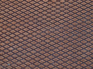 Altes verrostetes,schmutziges Riffelblech