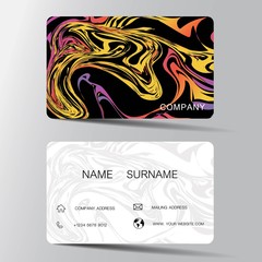 Colorful  business card.