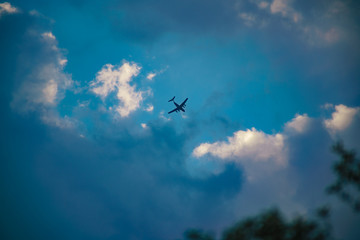 airplane in the sky