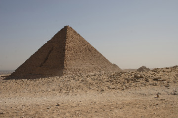 Fototapeta na wymiar The small pyramid promenade