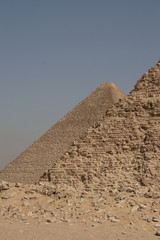 Fototapeta na wymiar A pyramid behind another