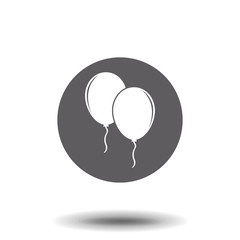 Party balloons icon vector, filled flat sign, solid pictogram isolated on white. Symbol, logo illustration. Pixel perfect