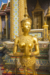 Obraz premium kinaree, a mythology figure, is watching the temple in the Grand Palace