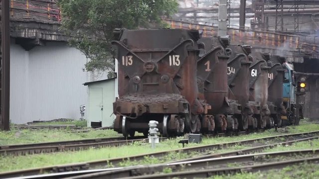 Wagon for transportation of liquid iron