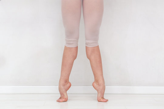 ballerina legs close-up