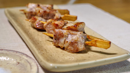 豚ロース肉の串焼き
