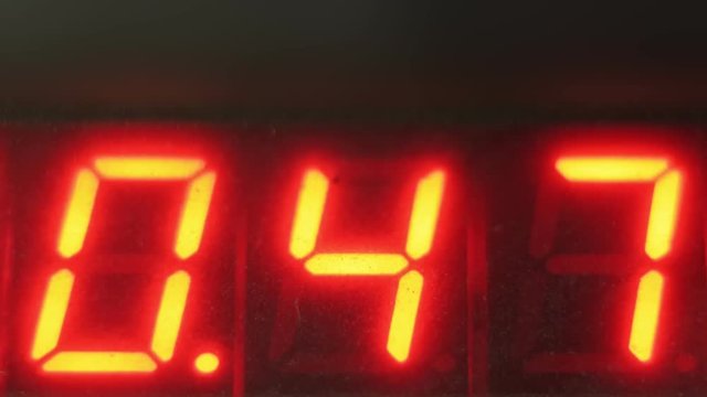 Electronic digital dial meter counter pipe. Manufacture of plastic water pipes of the factory. Process of making plastic tubes on the machine tool with the use of water and air pressure.