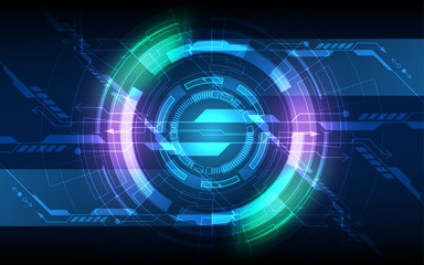 Abstract technology background Hi-tech communication concept innovation background vector illustration