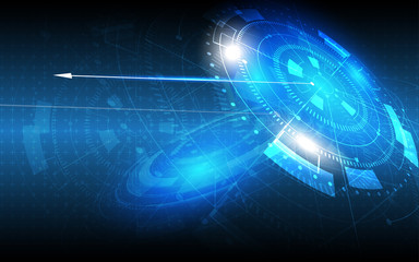 Abstract technology background Hi-tech communication concept innovation background vector illustration