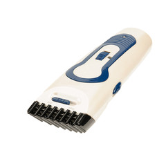 Hair barber electrical clippers, haircut isolated on white background
