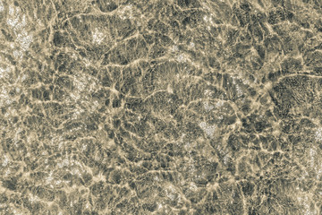 Sandy seabed, top view - beautiful water texture