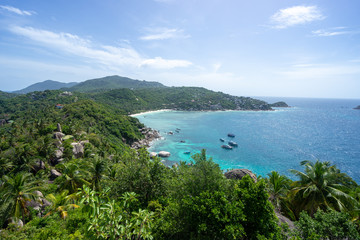 Fototapeta na wymiar Viewpoint of tropical island Koh Tao