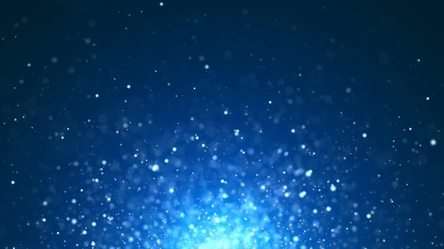 blue particle light background