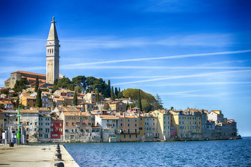 Rovinj old town in Croatia. 