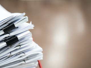 Stack of document on the table , business concept