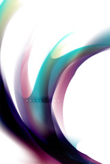 Holographic fluid colors flow, colorful liquid mixing colours motion concept