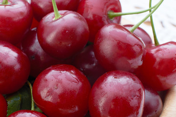 berries ripe cherries autumn harvest natural product vitamins red