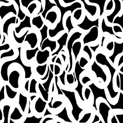 White and black grunge pattern. Background. Brush. Vector. - 214356413
