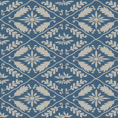 Japanese blue hemp leaf pattern