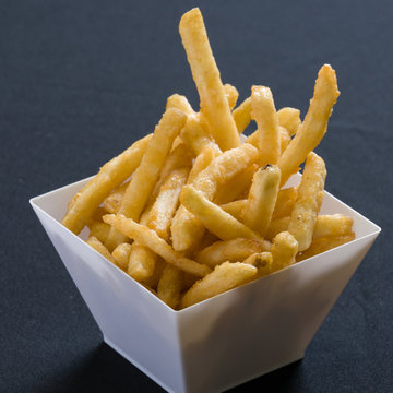 Close up shot of french fries