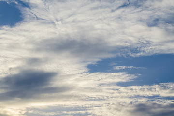 Blue sky with clouds