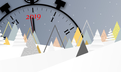 2019 - Bonne année - happy new year - clock - horloge - compte à rebours - countdown