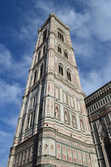 florence church italy tower cloudy sky