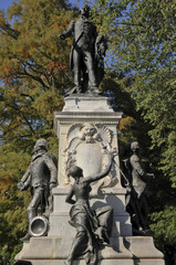 Lafayette Statue, Lafayette Park, Washington DC, USA