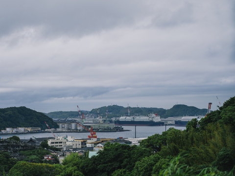 長崎の景色、造船所